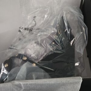 Torrid Black and Gold Studded Sandals